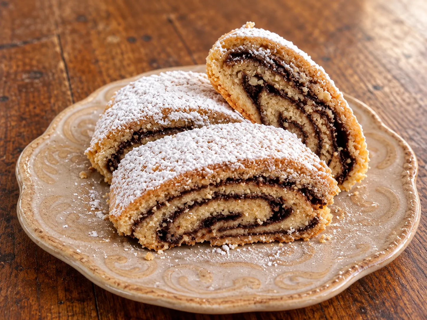 Maamoul Roll with Chocolate or Jam