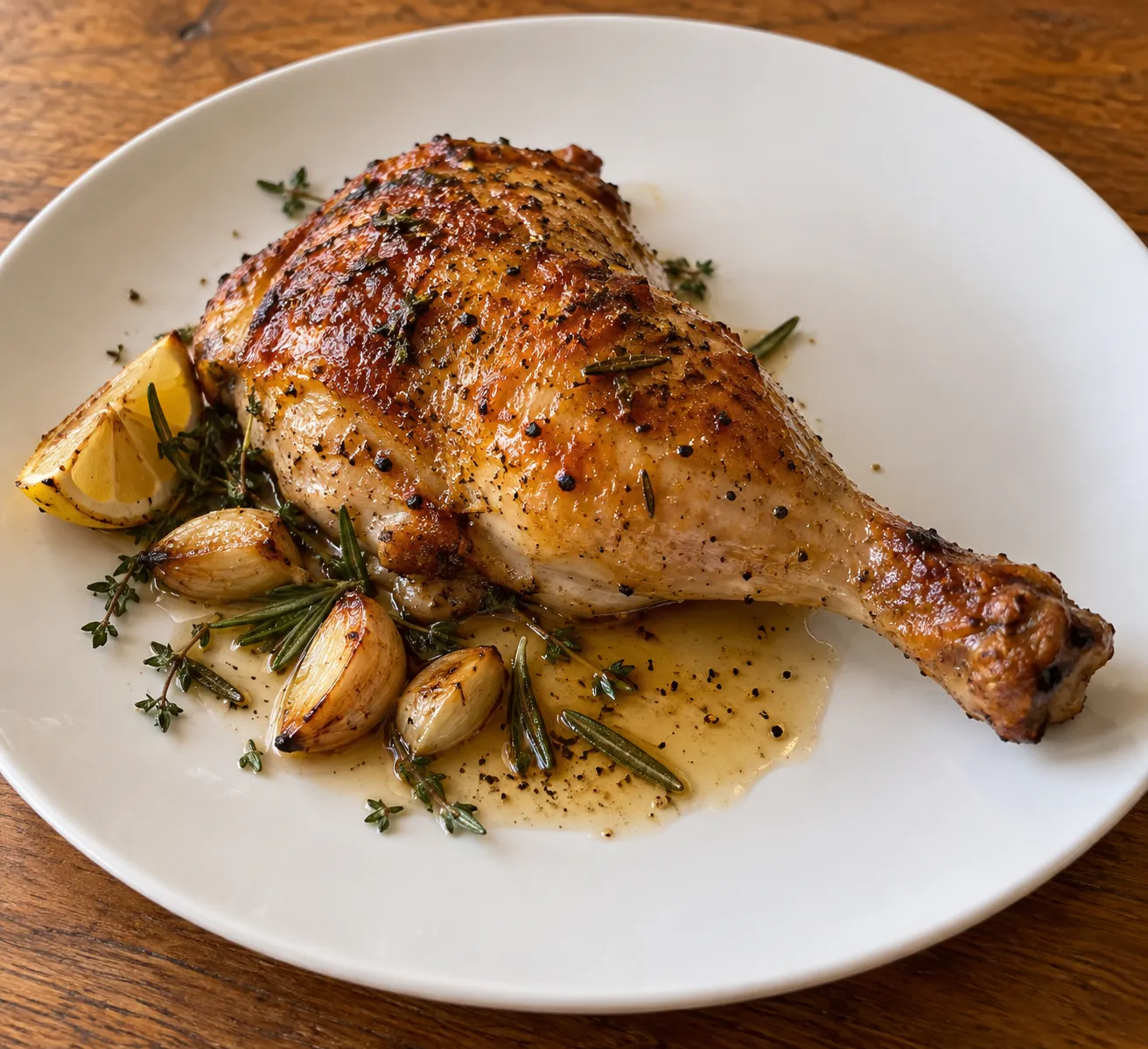 Roast Chicken with Lemon and Garlic