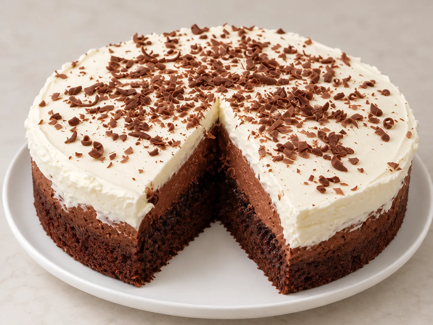 Three-Layer Chocolate Cake